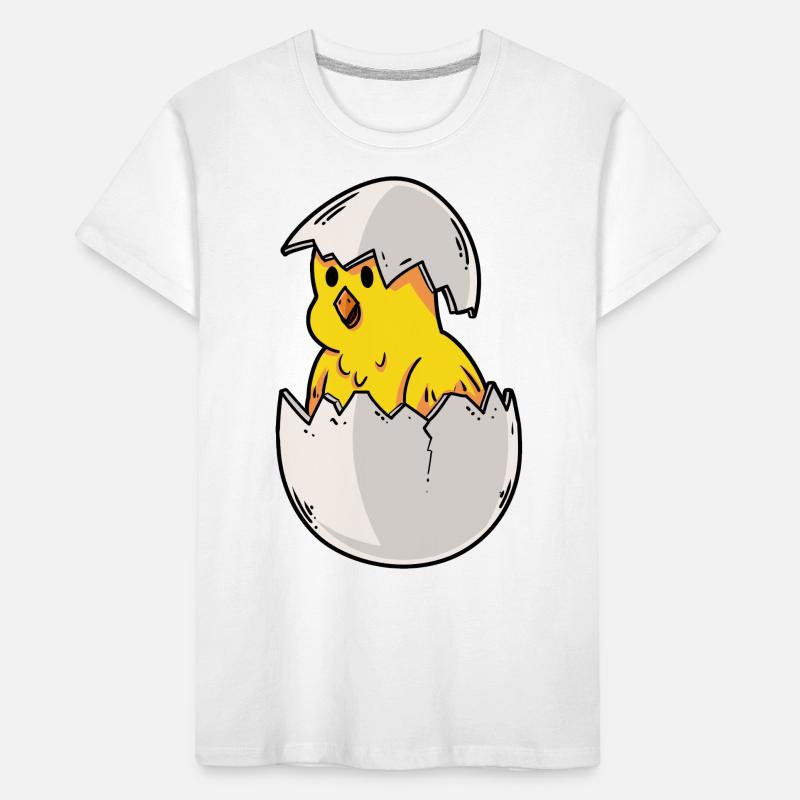 Farm Chicken coop Easter chick Easter egg nest Kids' Premium Organic T-Shirt