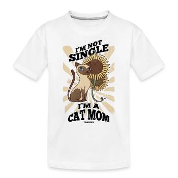 meilleur chat maman chat dame propriétaire de chat Geschen - T-shirt bio Premium Enfant - blanc - Devant
