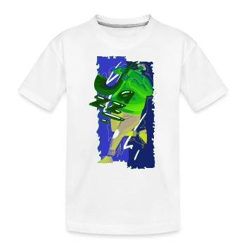 Musique drôle jazz retro song hipster vinyl party - T-shirt bio Premium Enfant - blanc - Devant