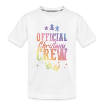 Christmas Crew - Kids' Premium Organic T-Shirt - white - Front