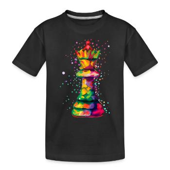 Art Chess Piece Kings - T-shirt bio Premium Enfant - noir - Devant