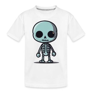 Skeleton - Kids' Premium Organic T-Shirt - white - Front