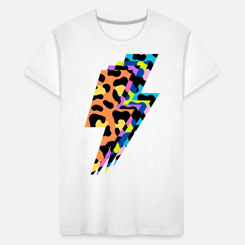 Lightning léopard multicolore T-shirt bio Premium Enfant