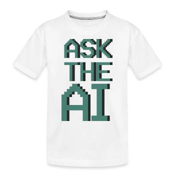 Fragen Sie die KI - Kinder Premium Bio T-Shirt - Weiß - Vorne