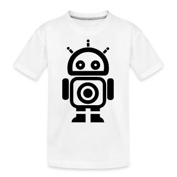 Petit robot - T-shirt bio Premium Enfant - blanc - Devant