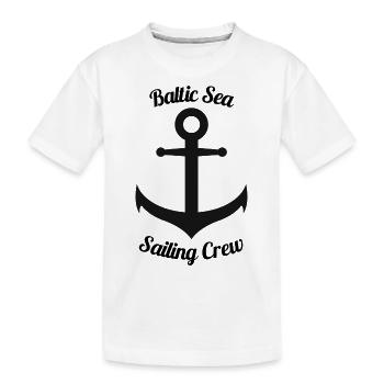 Équipage de voile de la mer Baltique - T-shirt bio Premium Enfant - blanc - Devant