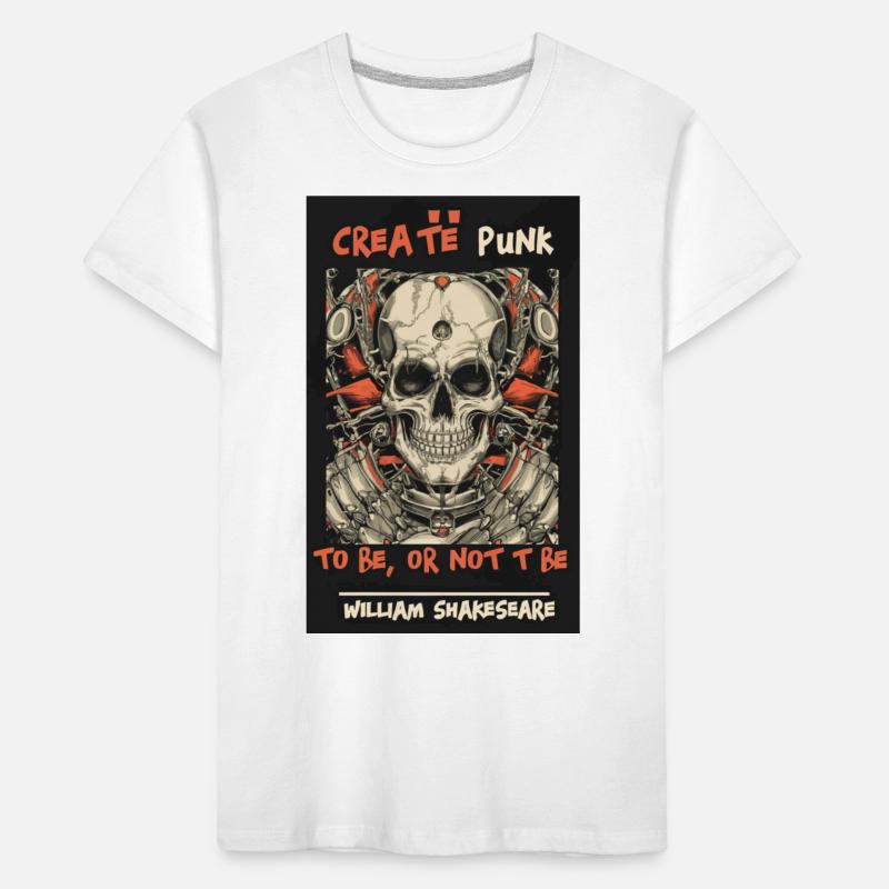 Totenkopf-Poster soll sein oder nicht Kinder Premium Bio T-Shirt