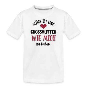 Grossmutter Oma Mama Uroma Mutter Großmutter - Kinder Premium Bio T-Shirt - Weiß - Vorne