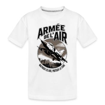 Armée de l'air - T-shirt bio Premium Enfant - blanc - Devant