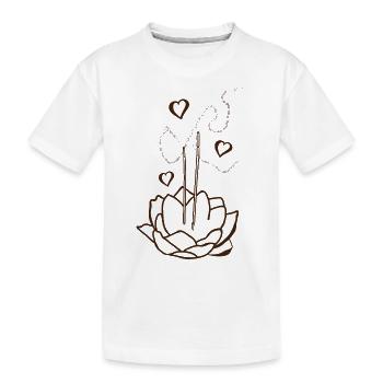 Encens - T-shirt bio Premium Enfant - blanc - Devant