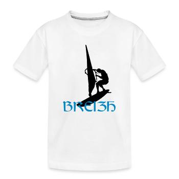 Windsurfen / Windsurfer / Windsurf / Windsurfing - Kinder Premium Bio T-Shirt - Weiß - Vorne