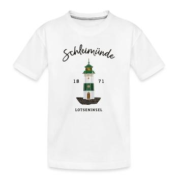 Kappeln, Leuchtturm Schleimünde, Schlei / Ostsee - Kinder Premium Bio T-Shirt - Weiß - Vorne