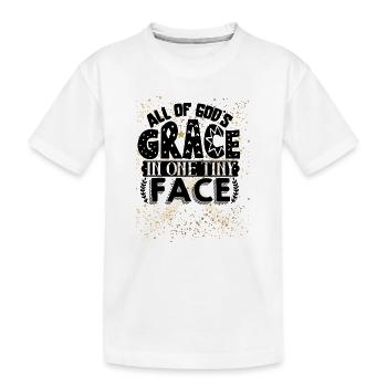 Éclat doré et confettis glamour - T-shirt bio Premium Enfant - blanc - Devant