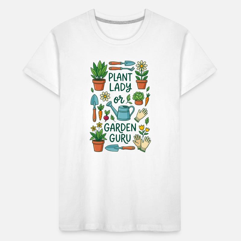 Der Pflanzenliebhaber oder Gartenexperte Kinder Premium Bio T-Shirt