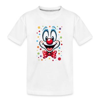 Déguisement de clown de carnaval Carnaval Carnaval - T-shirt bio Premium Enfant - blanc - Devant