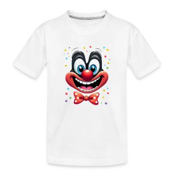 Déguisement de clown de carnaval Carnaval Carnaval - T-shirt bio Premium Enfant - blanc - Devant
