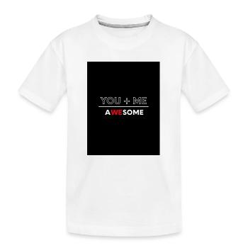 Du Plus Ich Großartig - Kinder Premium Bio T-Shirt - Weiß - Vorne