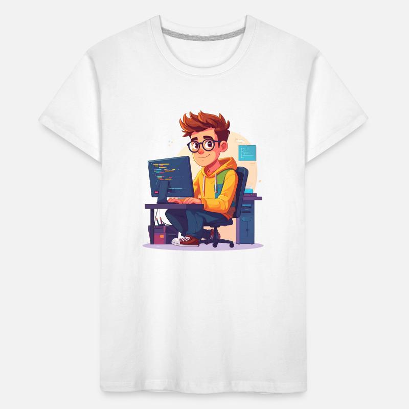 Programmeur ou nerd T-shirt bio Premium Enfant