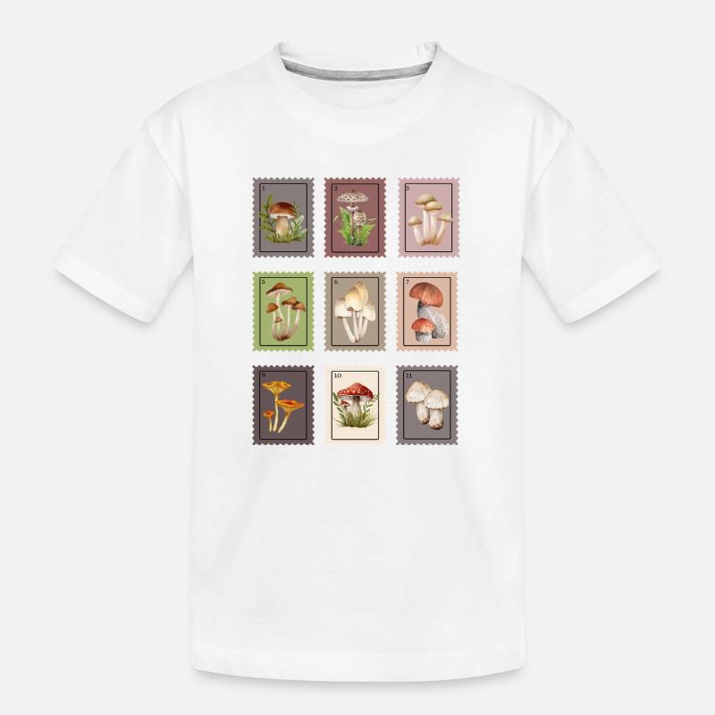 Conception des champignons - T-shirt bio Premium Enfant - blanc