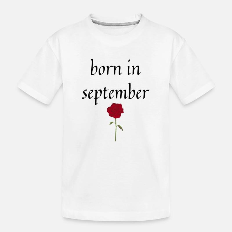 né en septembre - T-shirt bio Premium Enfant - blanc