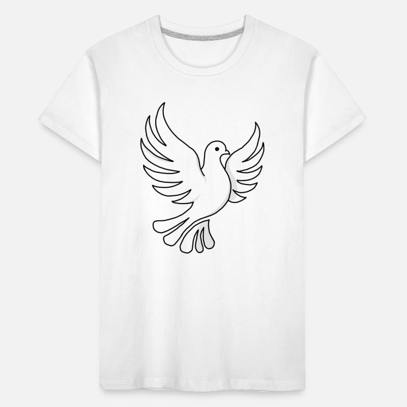 Conception simple en forme de pigeon T-shirt bio Premium Enfant