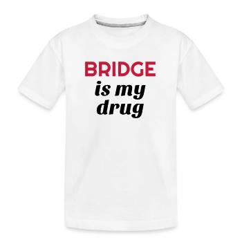 bridge / bridgeur / bridgeuse / cartes - T-shirt bio Premium Enfant - blanc - Devant