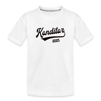 Konditor 2025 Beruf Konditorei Lehre Bäckerei - Kinder Premium Bio T-Shirt - Weiß - Vorne