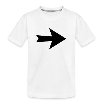 Pfeil - Kinder Premium Bio T-Shirt - Weiß - Vorne
