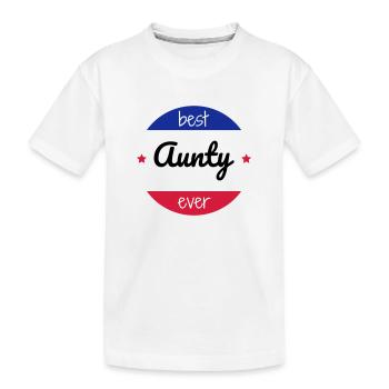 Oncle / Tante / Cousin / Cousine - T-shirt bio Premium Enfant - blanc - Devant