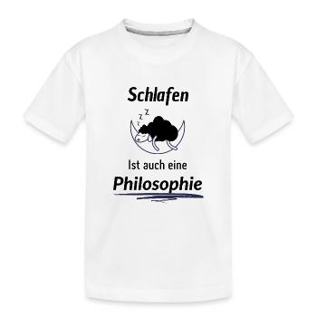 Schlafen - Kinder Premium Bio T-Shirt - Weiß - Vorne