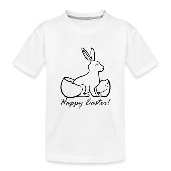 JOYEUSES PÂQUES deux - T-shirt bio Premium Enfant - blanc - Devant