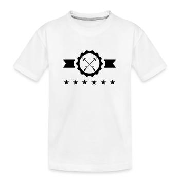Bogenschießen Bogenschütze Sport Sportler Spieler - Kinder Premium Bio T-Shirt - Weiß - Vorne