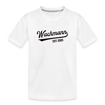 Wachmann 2025 Beruf Sicherheitsdienst Wachdienst - Kinder Premium Bio T-Shirt - Weiß - Vorne