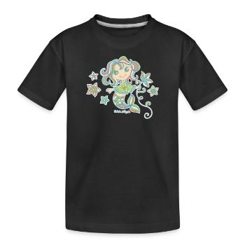 Petite Sirène - T-shirt bio Premium Enfant - noir - Devant