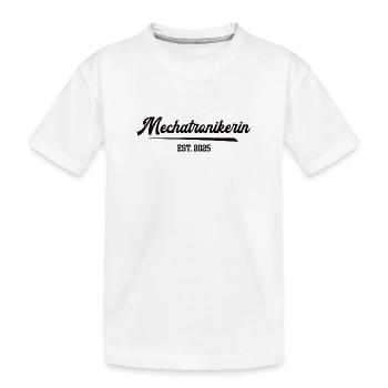Mechatroniker Ausbildung 2025 Prüfung Mechatronik - Kinder Premium Bio T-Shirt - Weiß - Vorne
