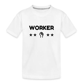 Arbeiter / Fabrik / Arbeit / Job - Kinder Premium Bio T-Shirt - Weiß - Vorne