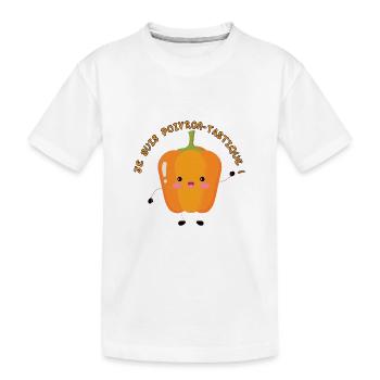 Ich bin ein tastischer Pfeffer - Kinder Premium Bio T-Shirt - Weiß - Vorne