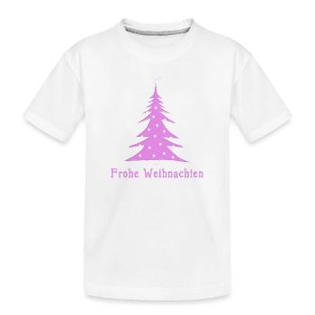 Rose de Noël - T-shirt bio Premium Enfant - blanc - Devant