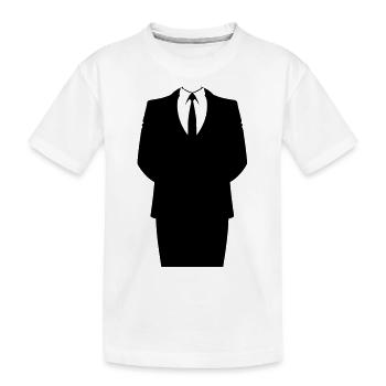Suit and Tie - T-shirt bio Premium Enfant - blanc - Devant