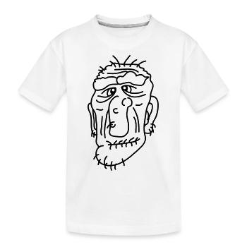 Old Man - Kids' Premium Organic T-Shirt - white - Front