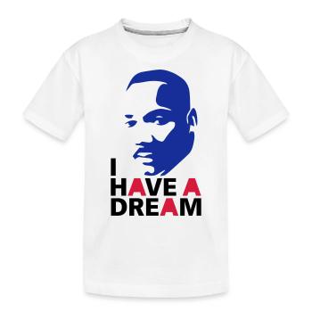 MARTIN LUTHER KING - Kinder Premium Bio T-Shirt - Weiß - Vorne