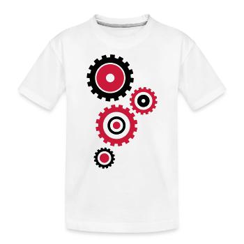 zahnraeder_hs2 - Kids' Premium Organic T-Shirt - white - Front