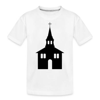 kirche - Kinder Premium Bio T-Shirt - Weiß - Vorne
