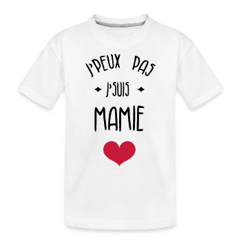 Grandma Oma Großmütter Mamy Mamie Grand-Mère - Kids' Premium Organic T-Shirt - white - Front