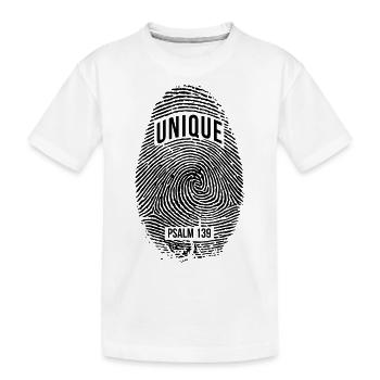 Unique - T-shirt bio Premium Enfant - blanc - Devant