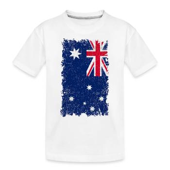 Drapeau australien - T-shirt bio Premium Enfant - blanc - Devant