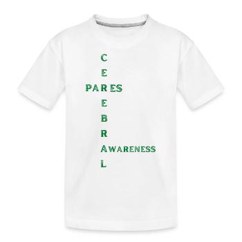 Conscience de la paralysie cérébrale - T-shirt bio Premium Enfant - blanc - Devant