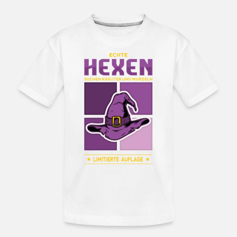 Hexen - Kinder Premium Bio T-Shirt - Weiß