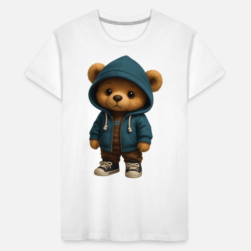 Kapuzenpullover Teddy Kinder Premium Bio T-Shirt