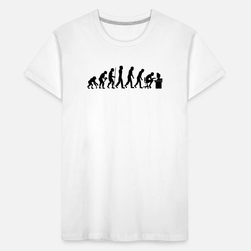 Evolution geek ordinateur informatique T-shirt bio Premium Enfant